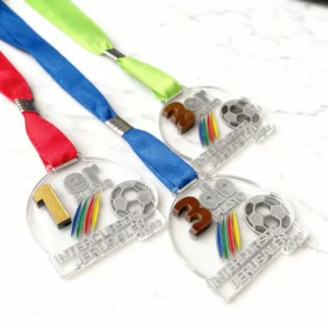 Medalla Acrílica de Fútbol