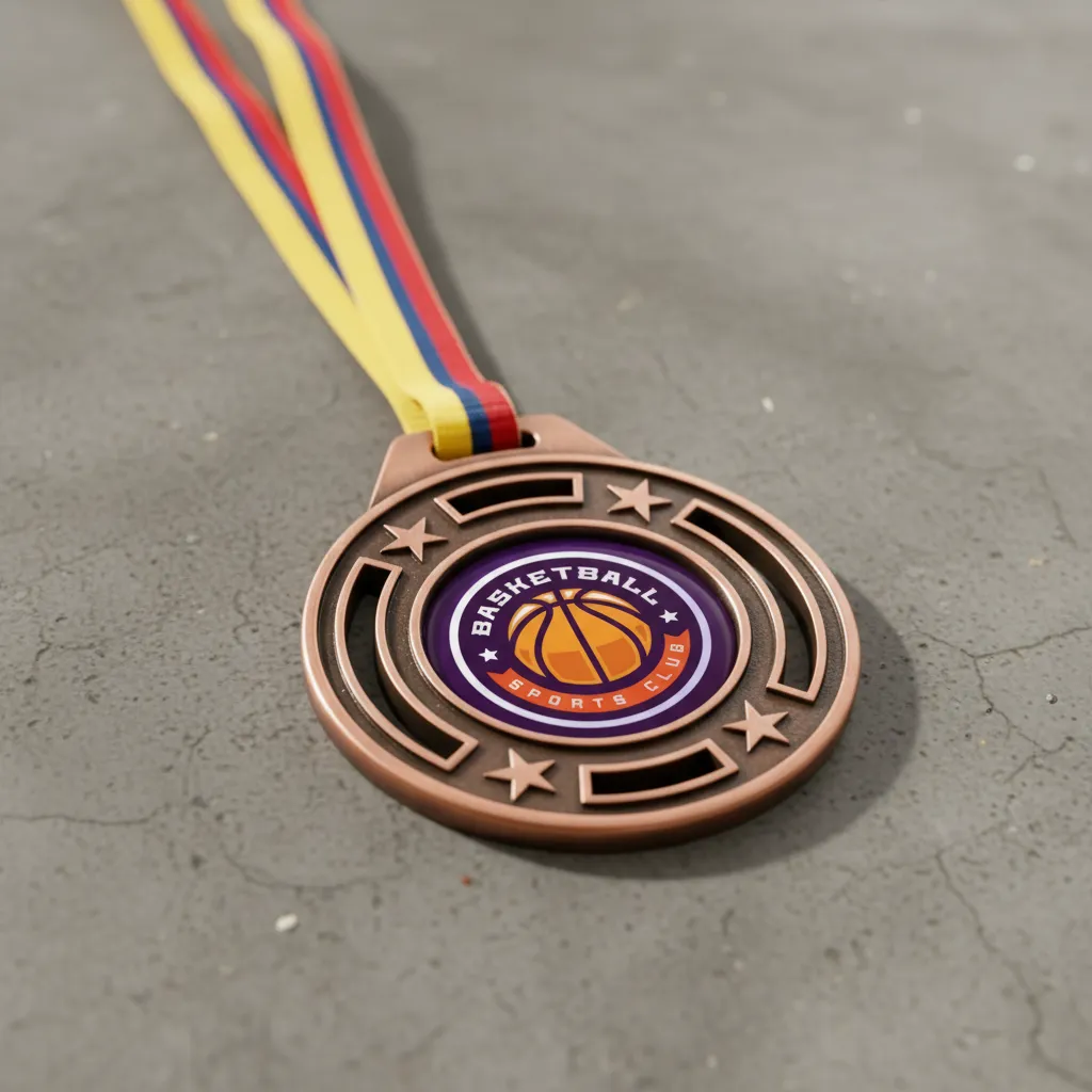 medalla-en bronce-metalica-basket