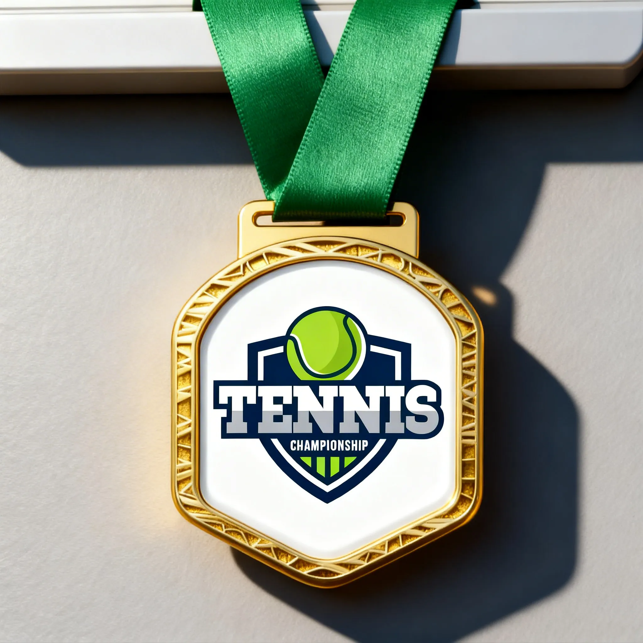 medalla-metalica-dorada-con-logo-en-resina