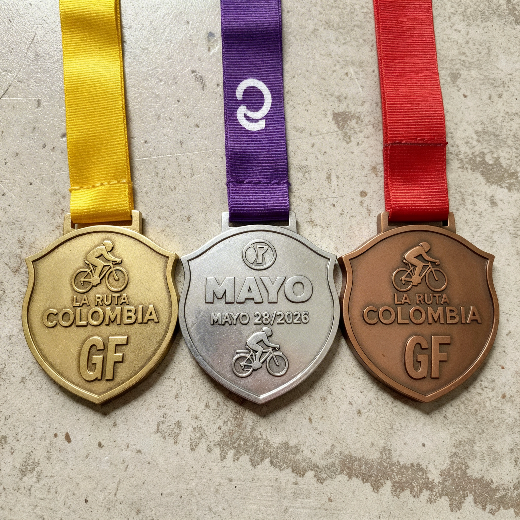 medallas metalicas
