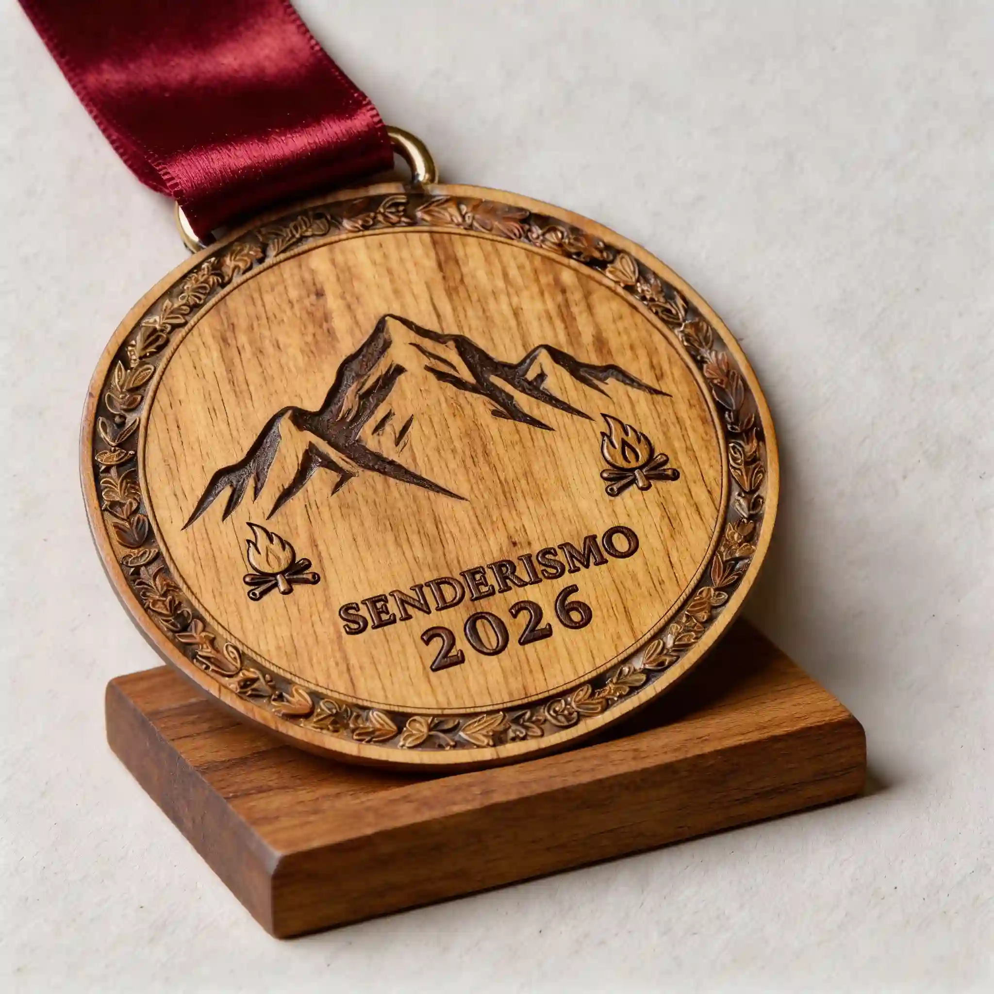 medallas de madera personalizadas