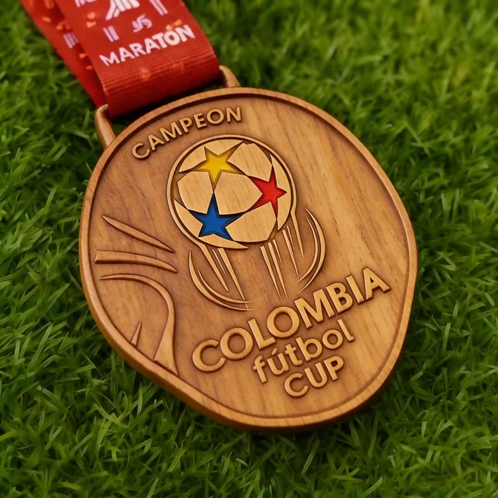 medallas de madera personalizadas