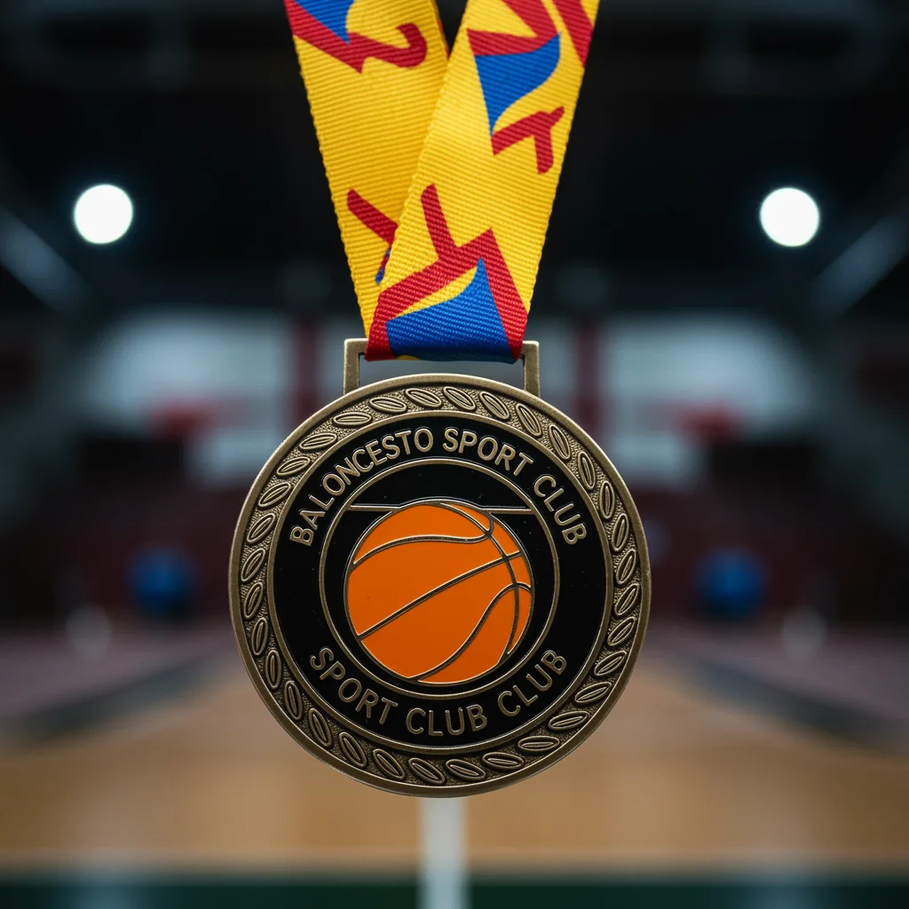 medalla de baloncesto