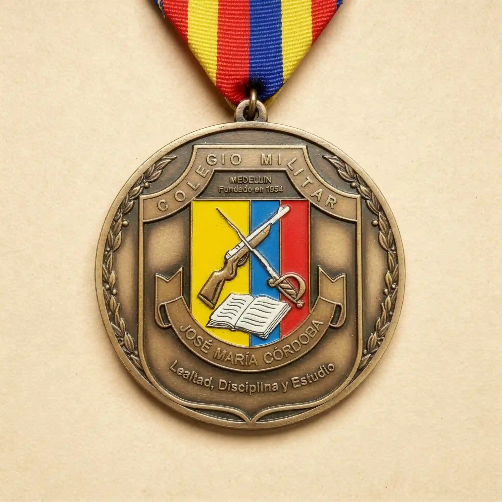 Medalla para colegio Colombia fabricante directo
